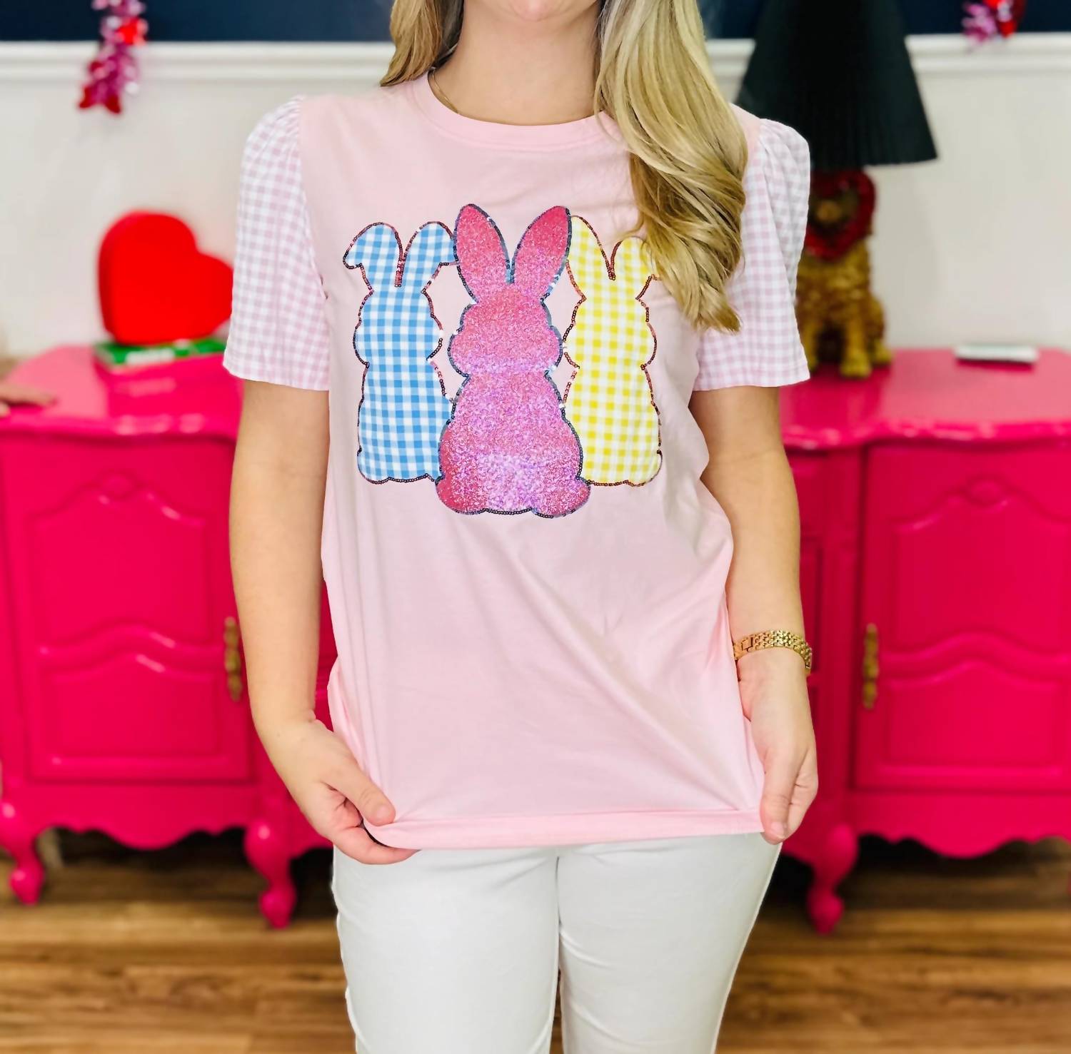 Grace + Emma - Bunny Patches Top
