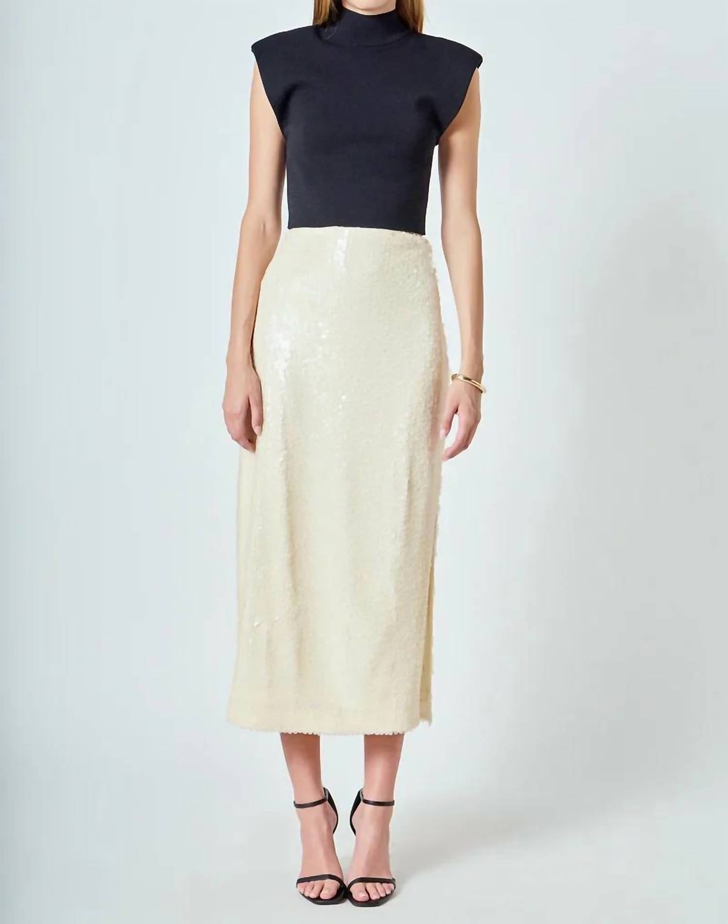 Endless Rose - Women's Sequin Midi Skirt