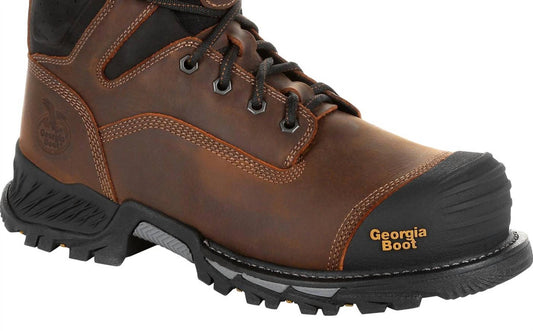 Georgia Boot - MEN'S RUMBLER 8" COMPOSITE TOE WATERPROOF WORK BOOT - WIDE WIDTH