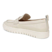 VIONIC Women's Uptown Loafer in cream leather - women's flats - alternate view