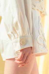 Miou Muse - Floral Embellishment Jacket