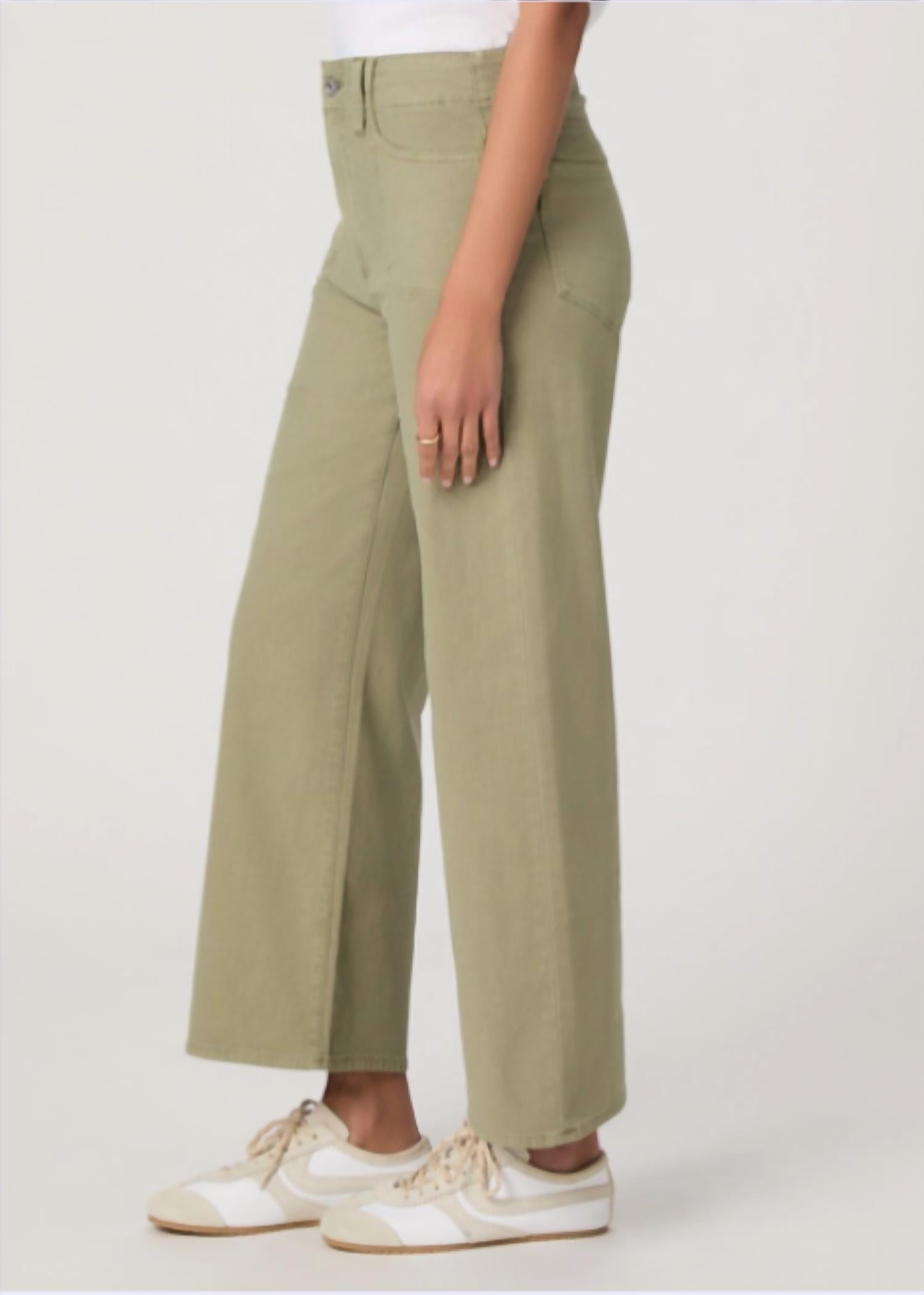 Paige - Anessa Wide Leg Jeans with Utility Pocket