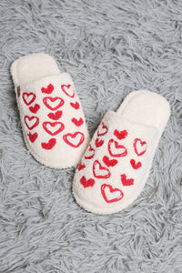 Wona Trading - Women's Candy Heart Embroidered Cozy Indoor Slippers