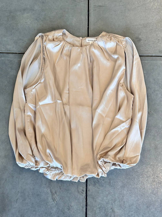 Wishlist - Long Sleeve Satin Blouse