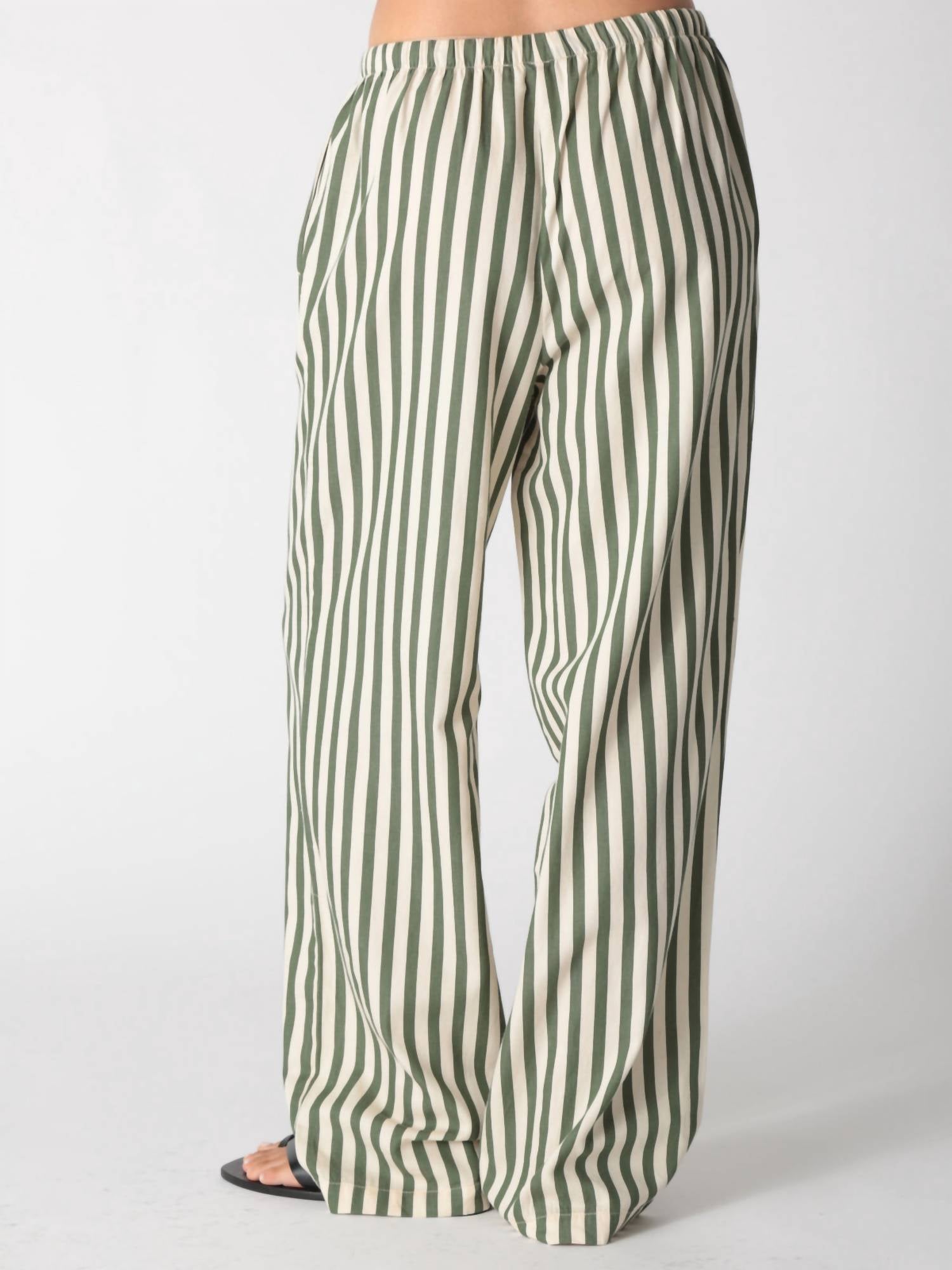 Electric & Rose Pisces Wide Leg Pant in moss - women's pants - alternate view