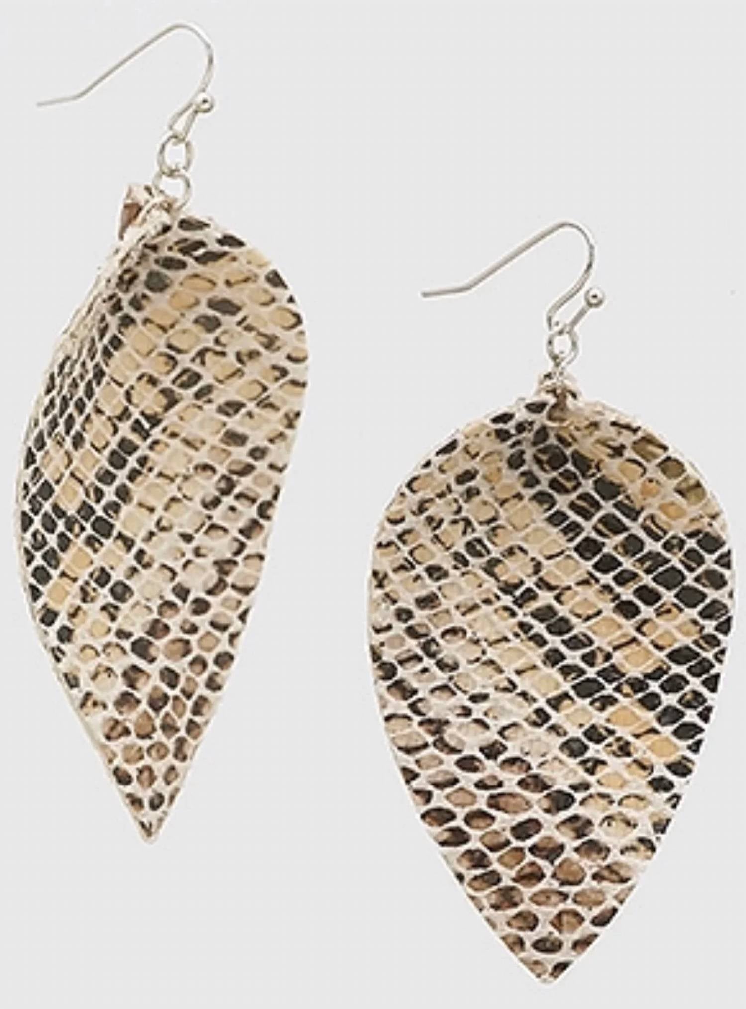 White Label - Women's Snakeskin Earrings