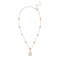 Diana M Jewels - Women's Pear & Round Lab-Grown Diamond Pendant Necklace (8.00 Ct) - Elegant Plus