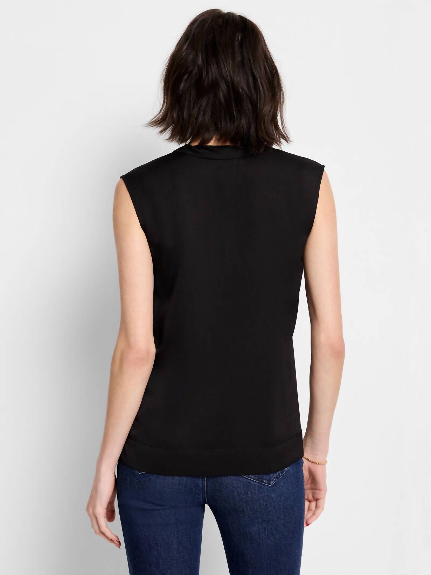 Nic + Zoe - Satin Chiffon Layer Top