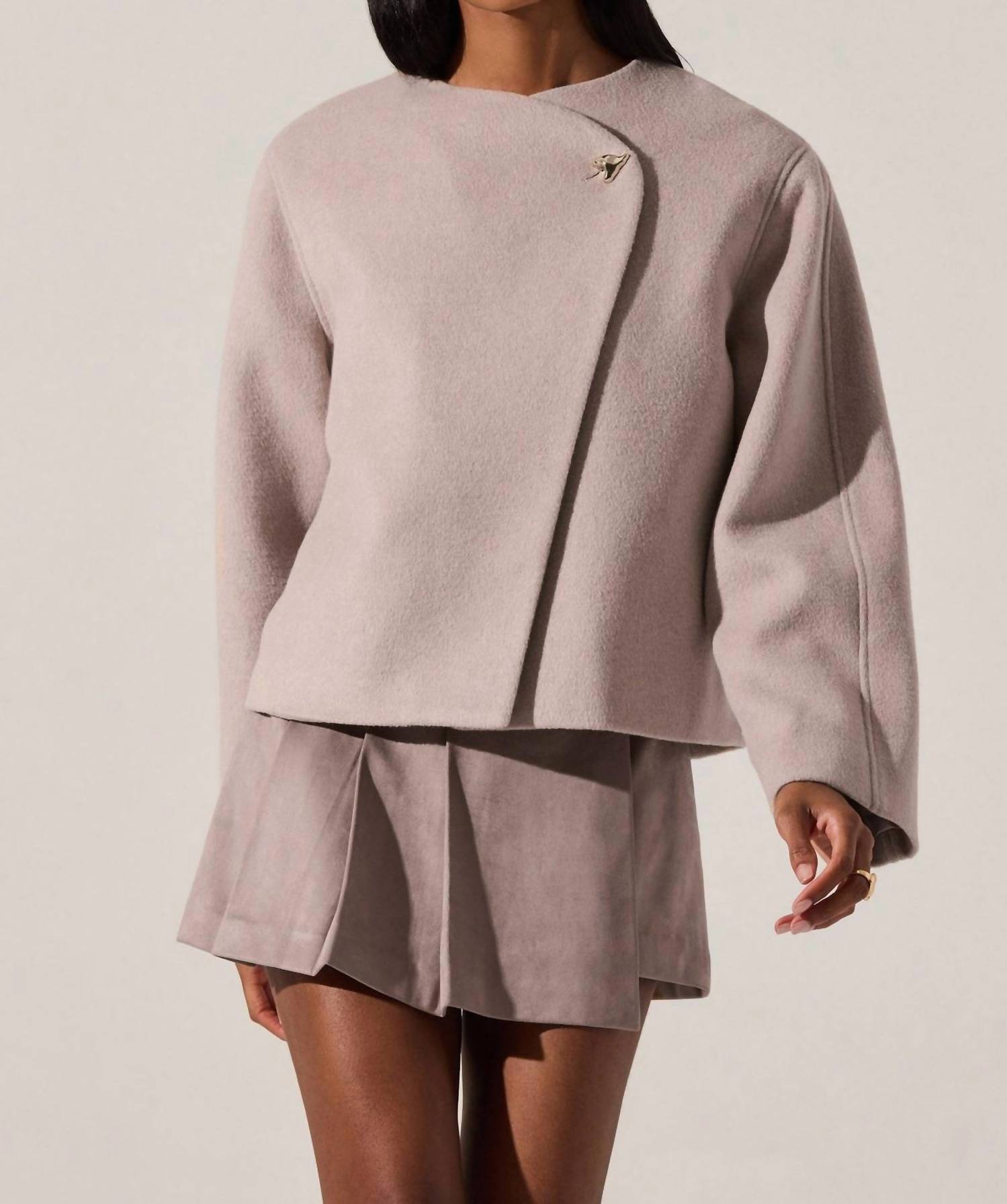 Astr - Jennah Wool-blend Wrap Jacket
