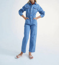 The New Society - Girls Woodland Denim Jumpsuit