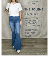 Southern Grace - The Jolene High Rise Flare Denim