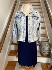 Pine Apparel - Women's Star Washed Denim Jacket