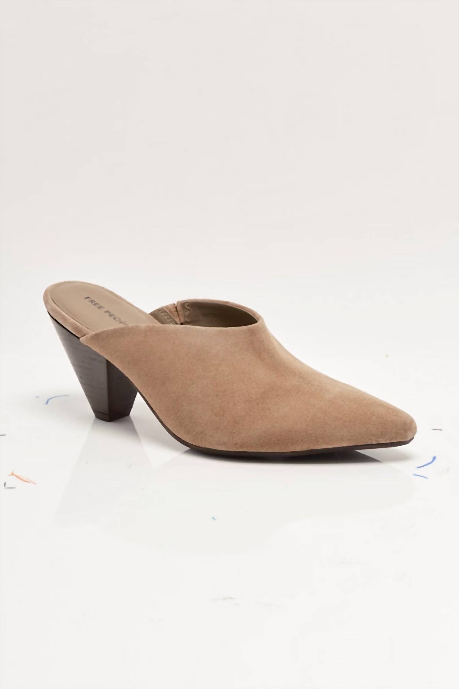 Free People Women's Stellar Saddle Mule in beige - women's shoe