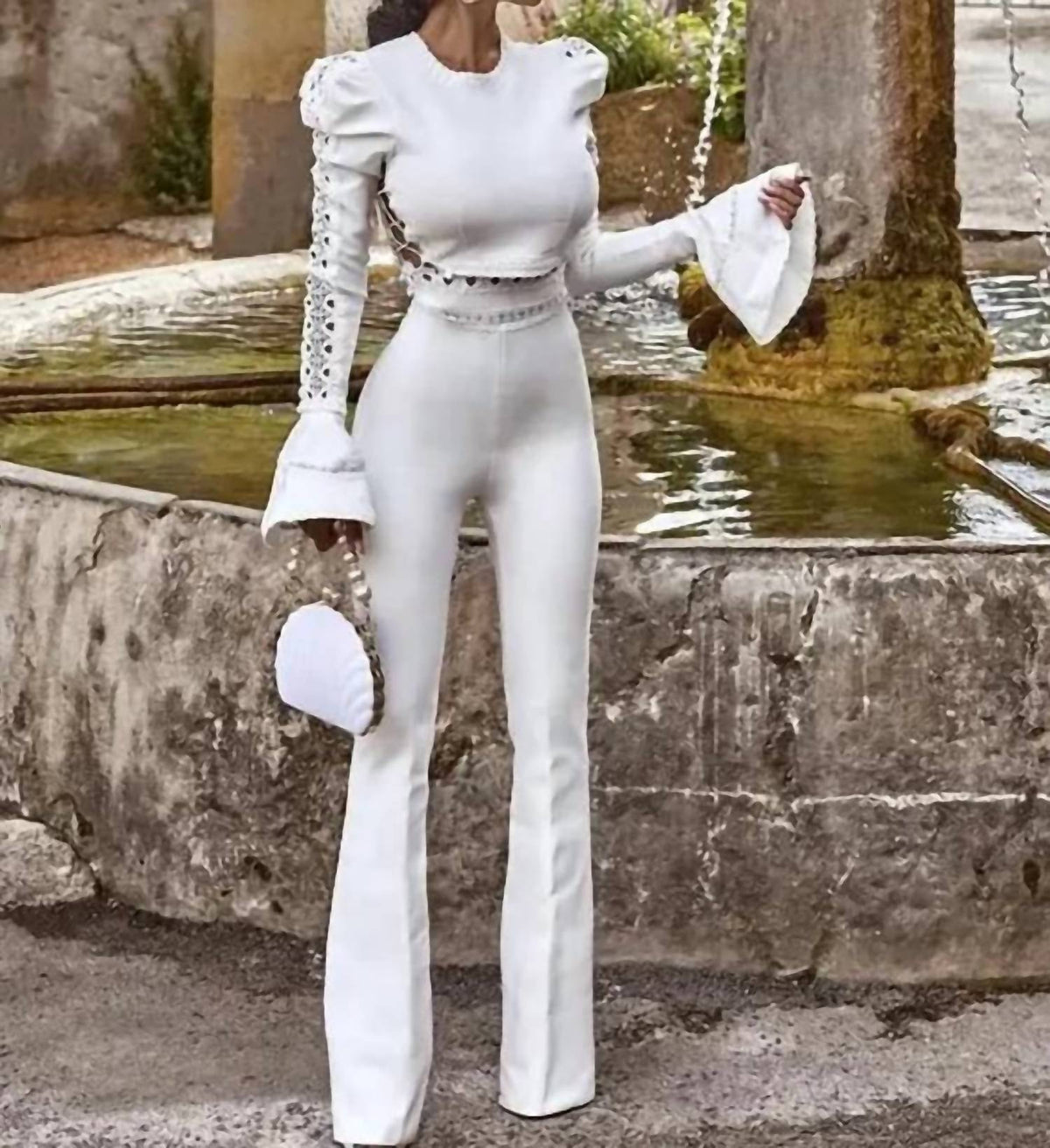 Bcbgmaxazria - High Rise Flared Pants