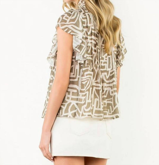 Thml - Flutter Sleeve Button Up Top