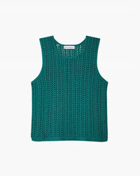 White + Warren - Lofty Cotton Crochet Sleeveless Tank