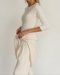 Donni. - Baby Rib Boatneck Tee