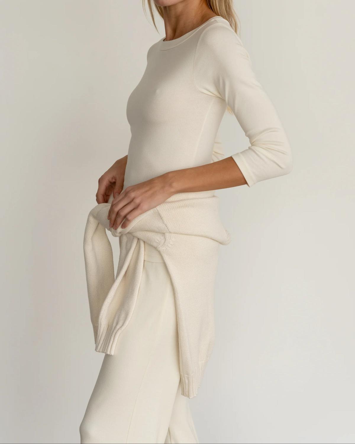 Donni. - Baby Rib Boatneck Tee
