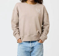 KERRI ROSENTHAL Women's Ex Boyfriend Love Sweatshirt in cobblestone - women's top
