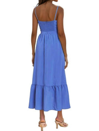 In The Beginning - Dinorah Side Cutout Detailed Maxi Dress