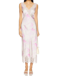 LoveShackFancy Serene Lace Dress in vanilla sorbet - women's dress
