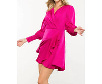 Thml - Women's Long Sleeve Flutter Dress