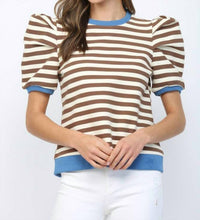 Fate - Made to Standout Stripe Puff Sleeve Top