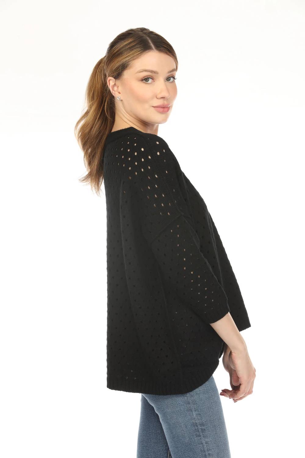 Planet By Lauren G. - Nantucket Crew Neck Sweater Top