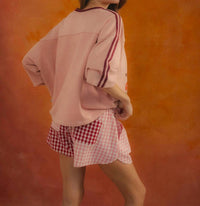 Ciao Ciao Vacation - Women's Bloom Check Boxer Shorts