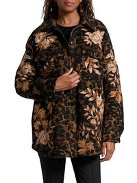 Johnny Was MIELA OVERSIZED SHIRT JACKET in floron jacquard - women's jacket