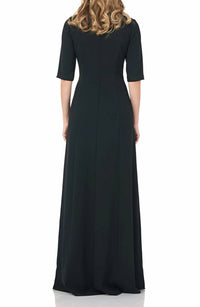 Kay Unger - Davina Romper Walk Thru Jumpsuit Dress