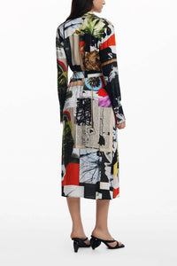 Desigual - Long Crepe Shirt Dress