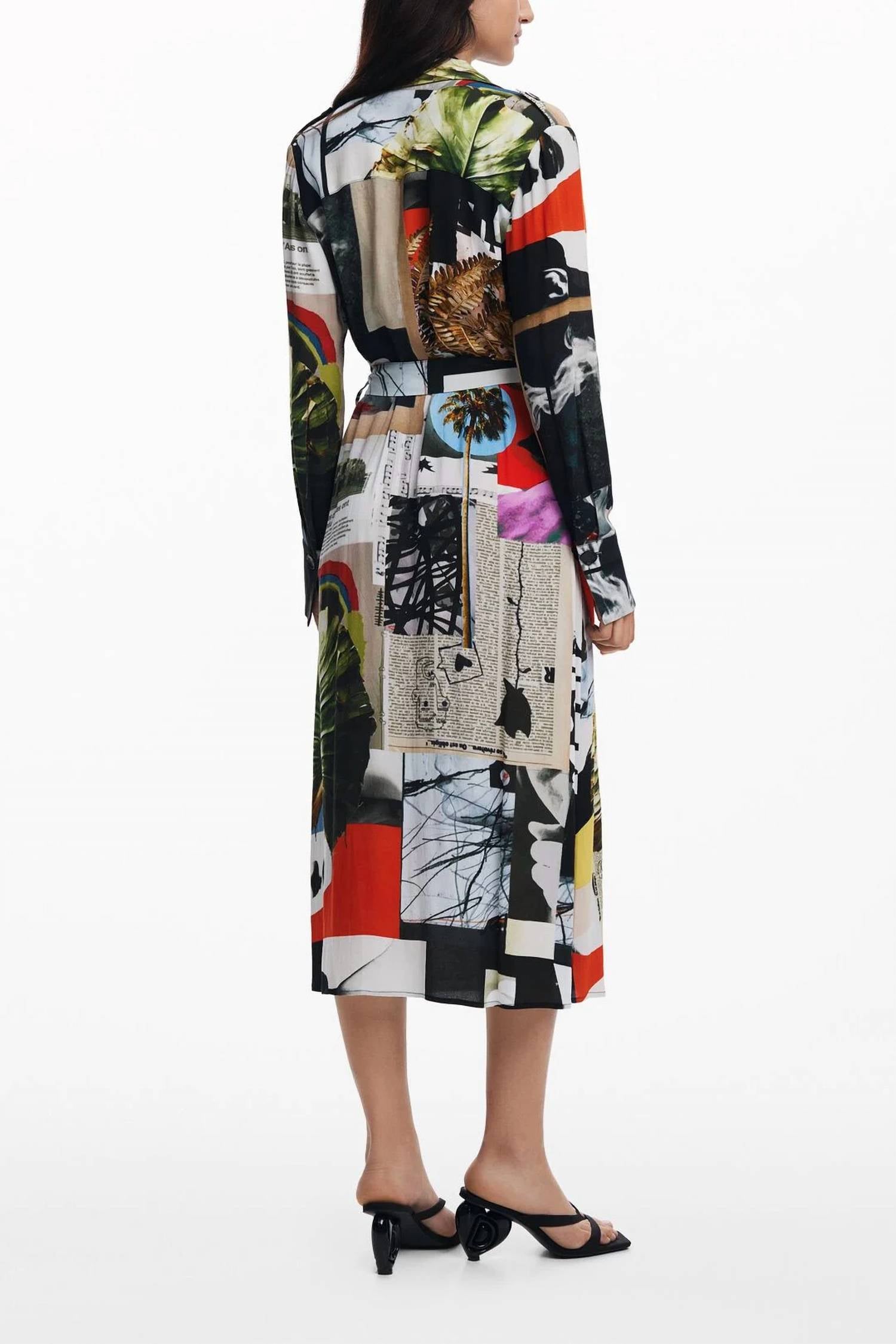 Desigual - Long Crepe Shirt Dress