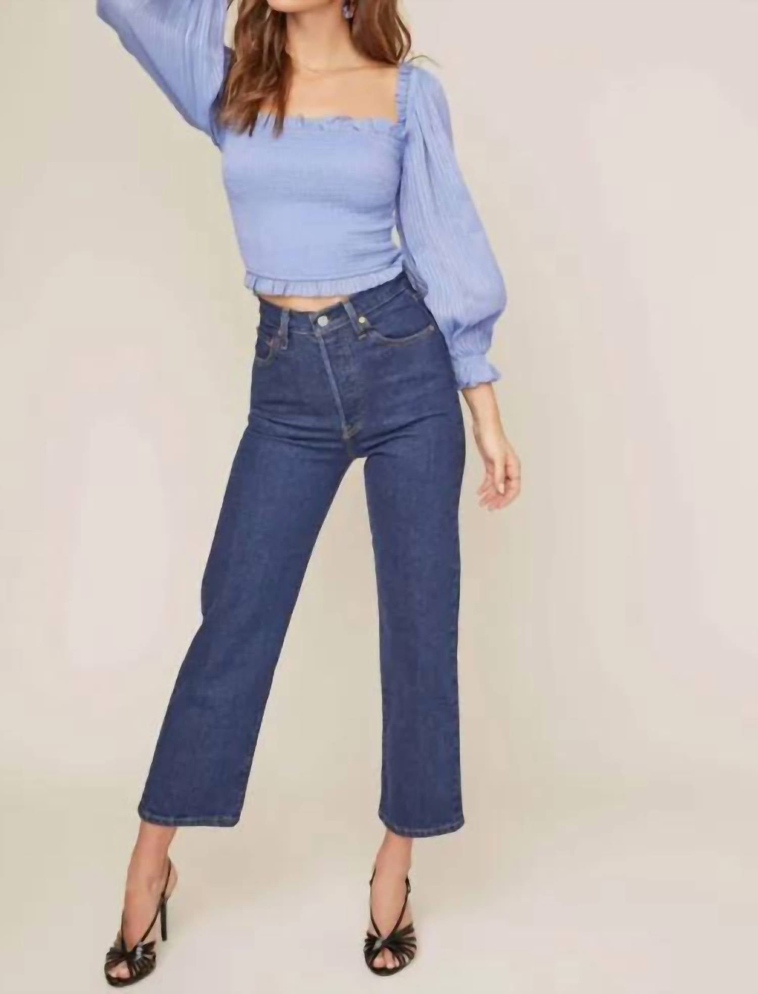 ASTR Teri Top in periwinkle - women's shirt - view 5