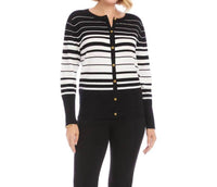 Karen Kane - Stripe Cardigan Sweater