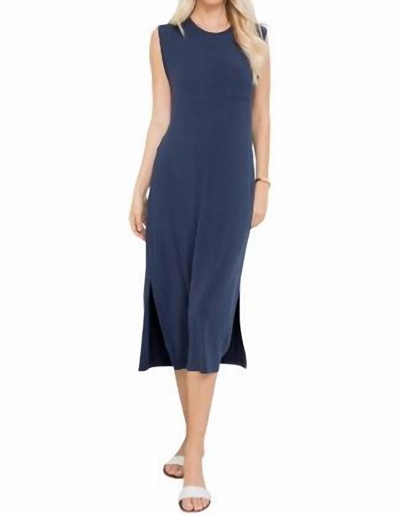 Sweet Lovely By Jen - Casual Knit Jersey Mid Length Dress - Plus