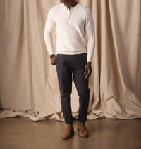 The Normal Brand - Coolmax Textured Henley Sweater
