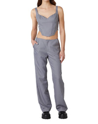 Nia - Eloise Pin Stripe Low Rise Pants