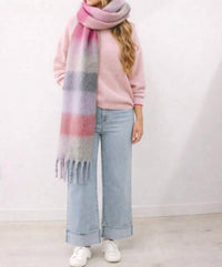 By Together - Eliora Contrast Trim Pullover Sweater