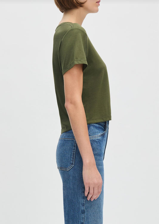 Favorite Daughter - Cropped Short Sleeve Collegiate Tee