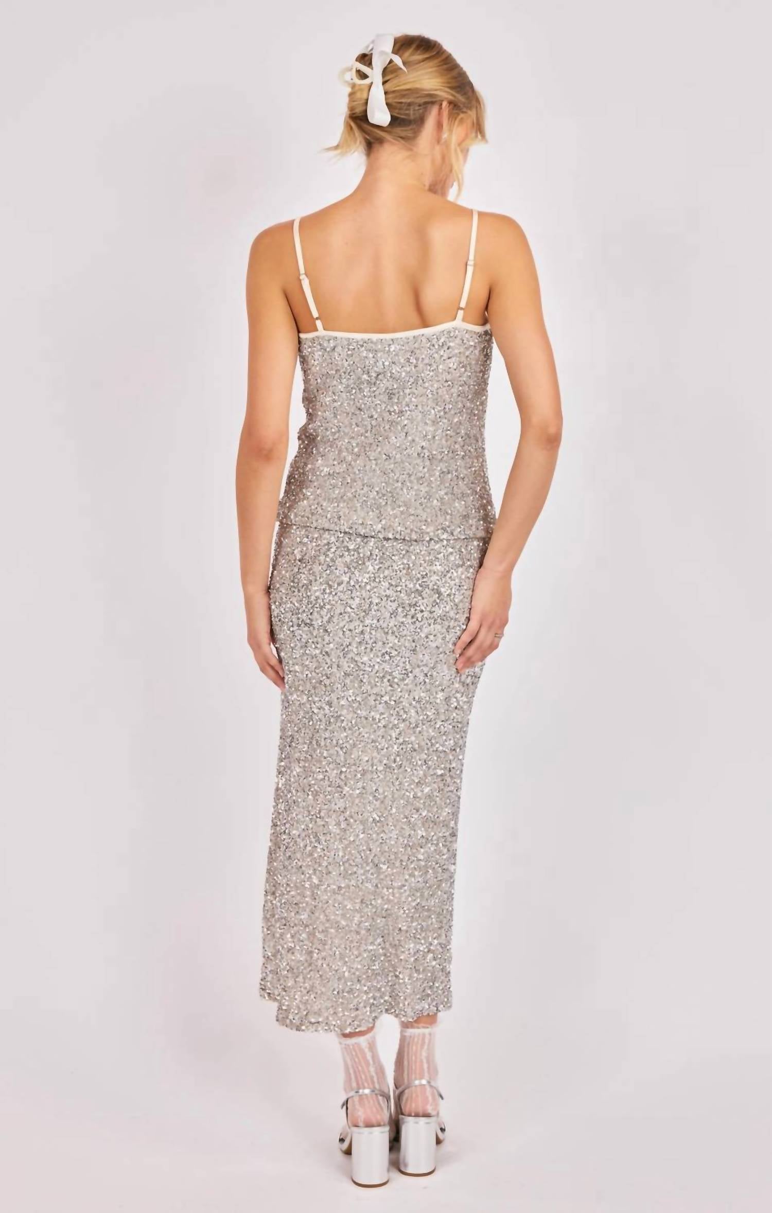 Sadie & Sage - Luster Sequin Maxi Skirt