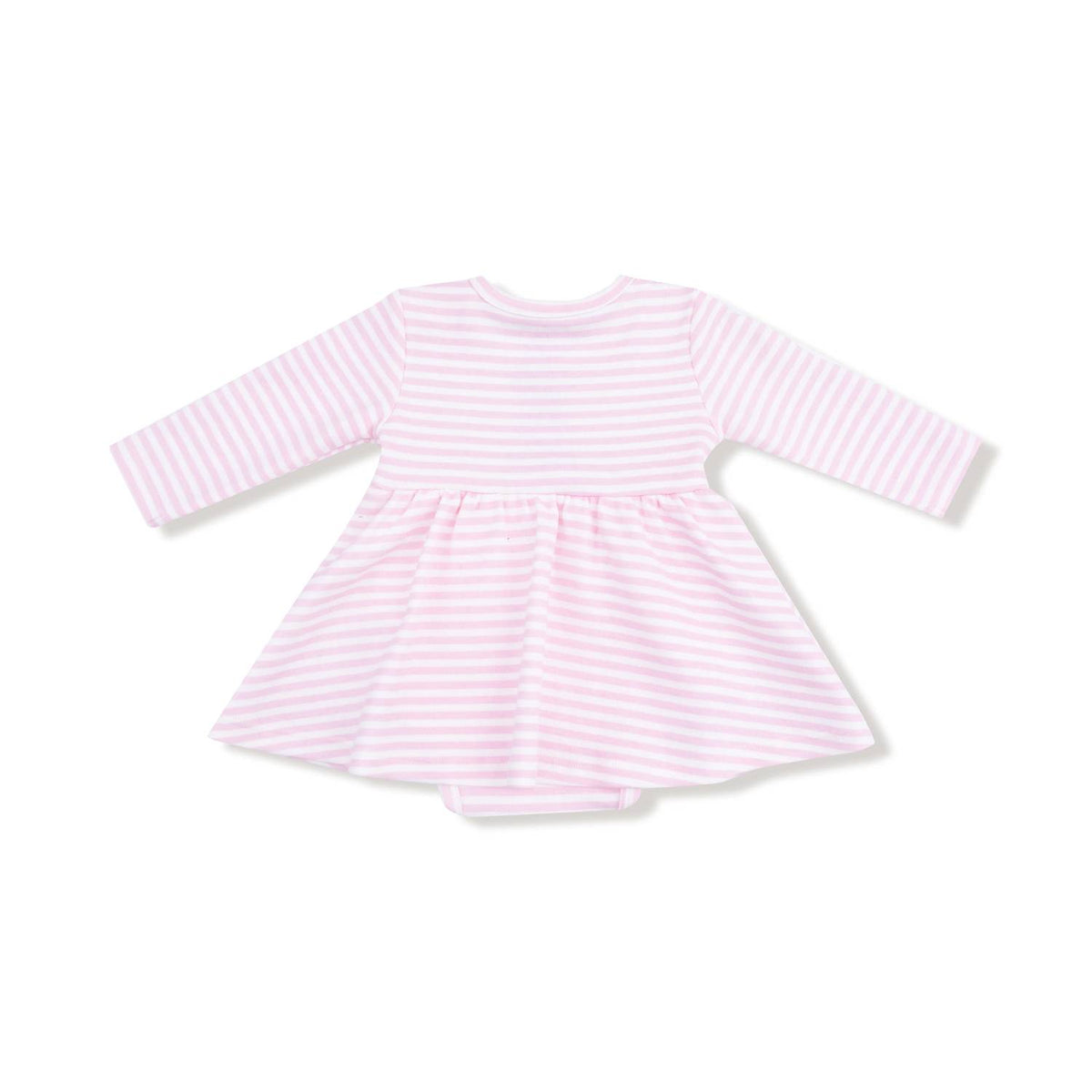 Angel Dear - Girls Organic Cotton Jersey Stripe Bodysuit Dress