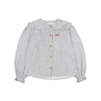 Búho - Toddler Kid's Hello Embroidered Stripes Blouse