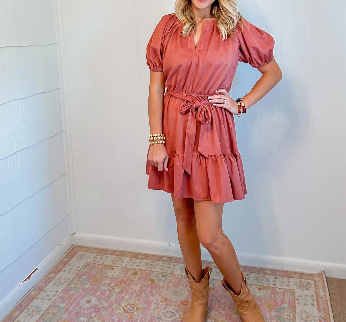 Willa Story - Suede Rachel Dress
