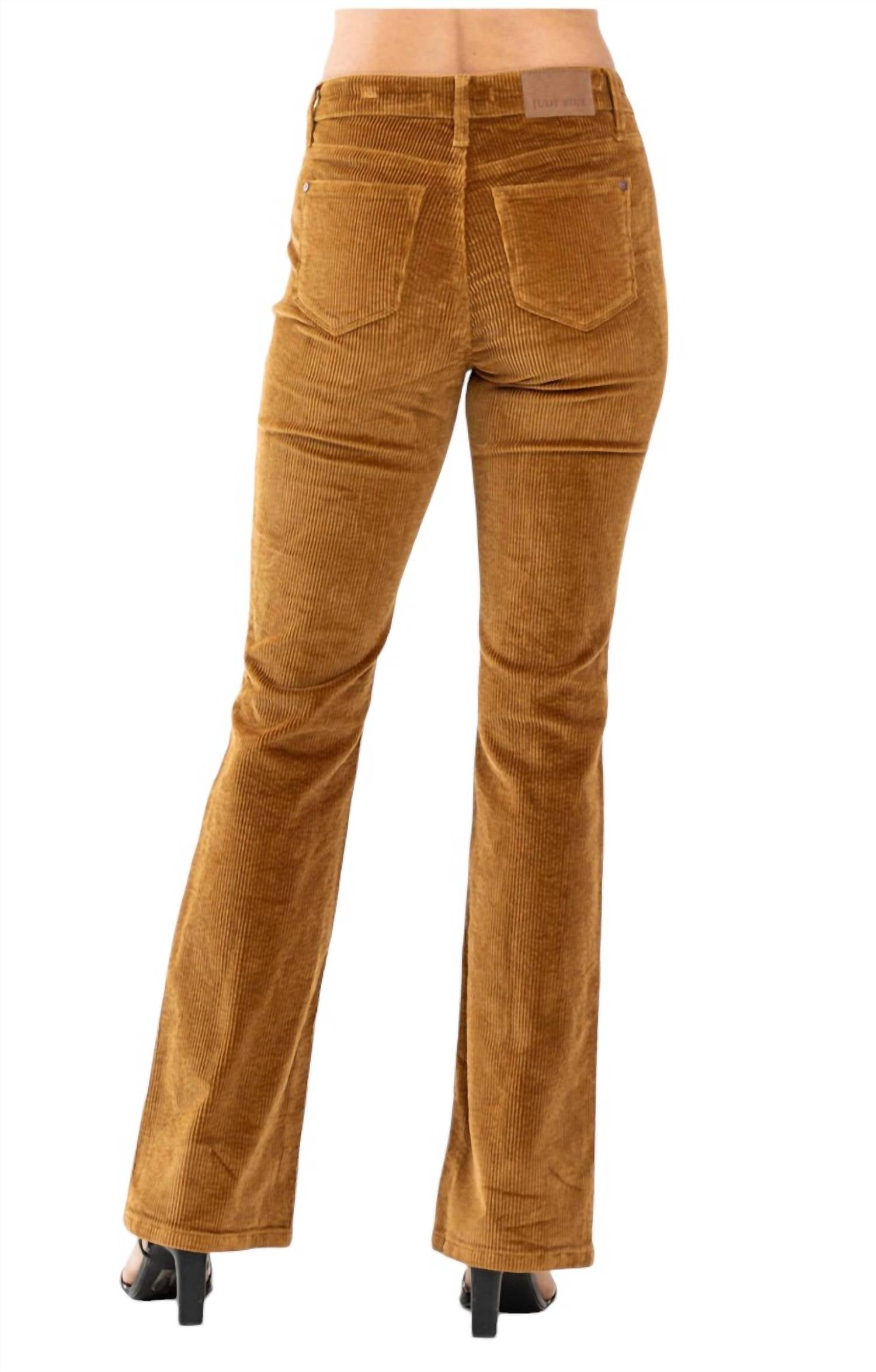 Judy Blue - Mid-Rise Overdyed Corduroy Bootcut Jeans