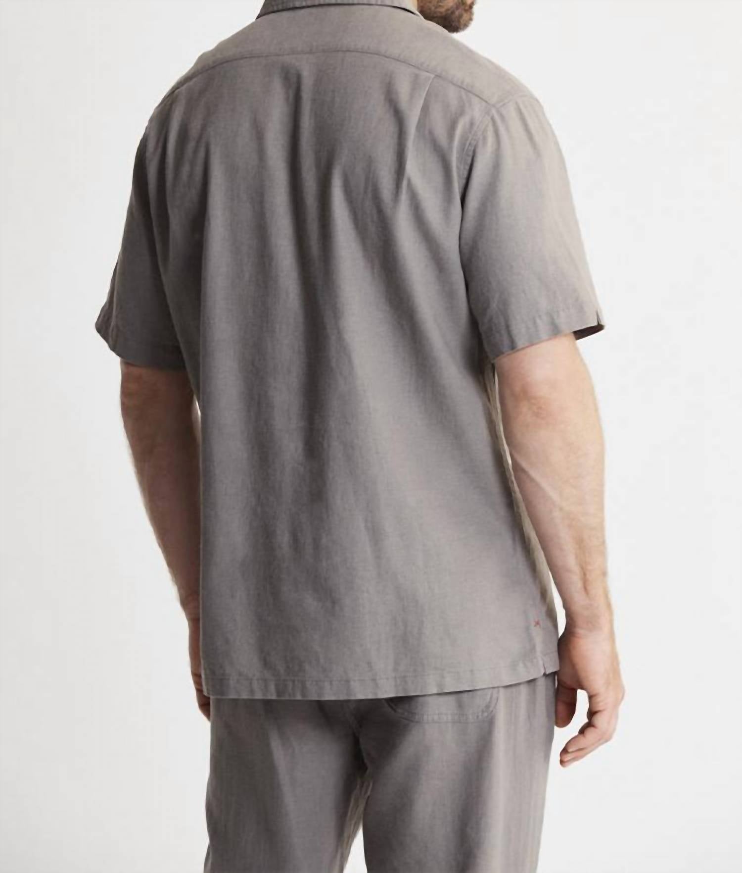 Jachs New York - Linen Suffolk Short Sleeve Camp Shirt