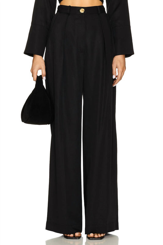 Matthew Bruch - Button Pleated Trouser