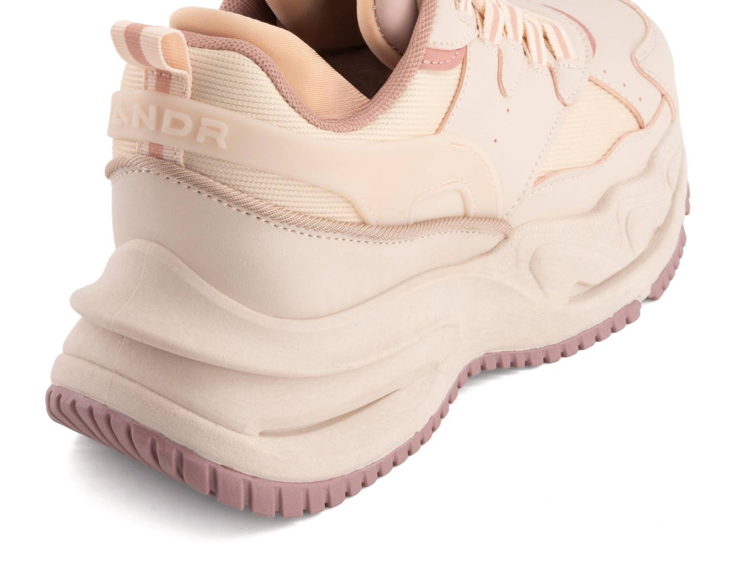 Andrea Women’s Casual Chunky Sneakers With Cushioned Support in pink - women's sneaker - alternate view