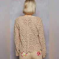 Pol - Soft Scallop Knitted V-neck Button Down Cardigan