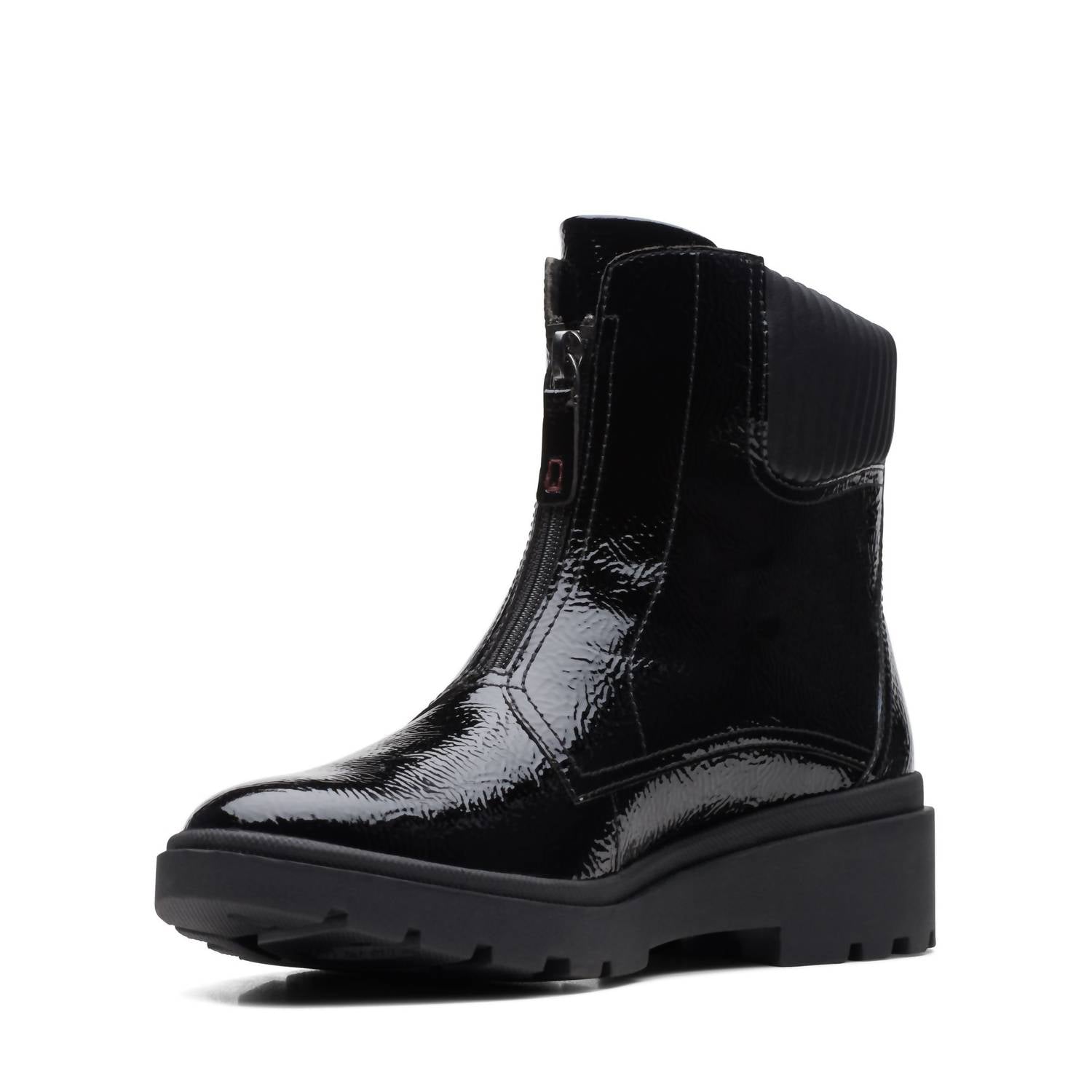 Clarks Women's Calla Zip Ankle Boots in black - women's shoe - view 4